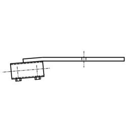 Spigot adaptor 50mm to 32mm Pedestrian crossing - galvanised suits Essential Energy Outreach CE2, CE3, CE4,CE5 & CE7 ESS-131185